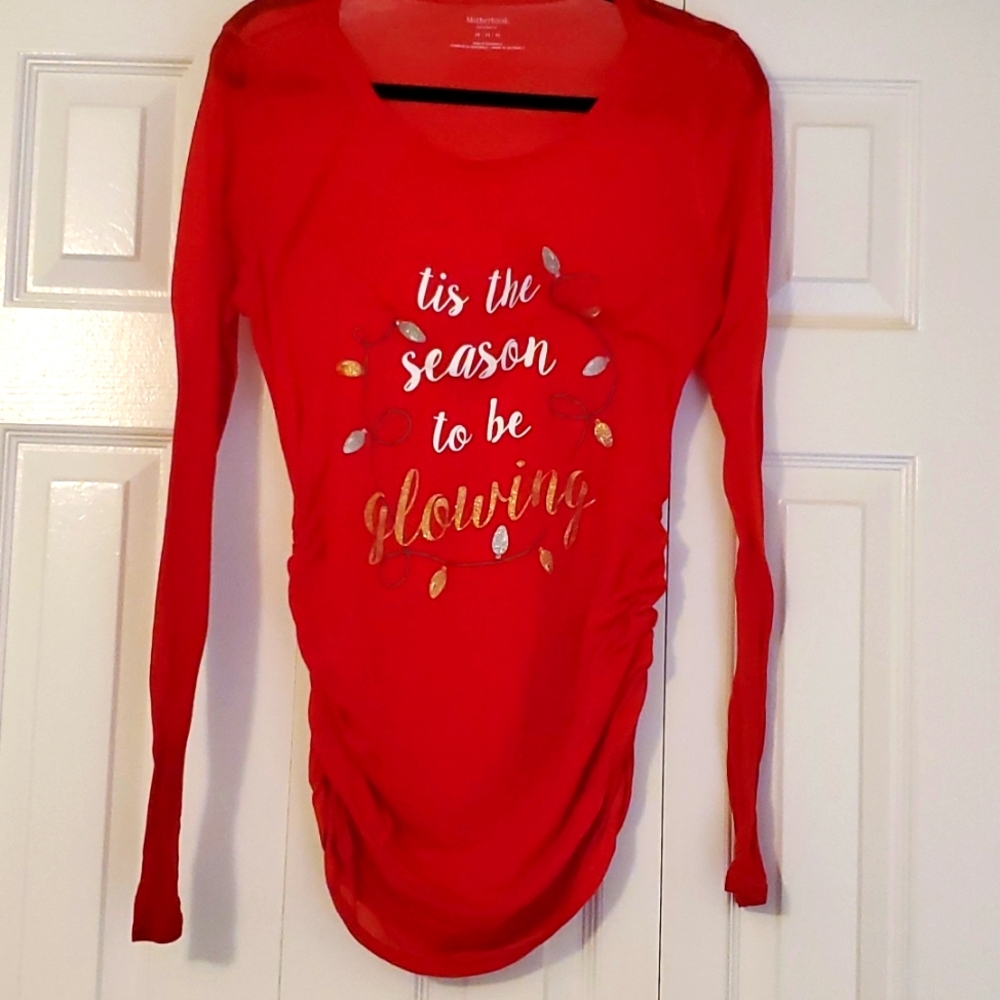 Maternity Christmas Long Sleeved Shirt